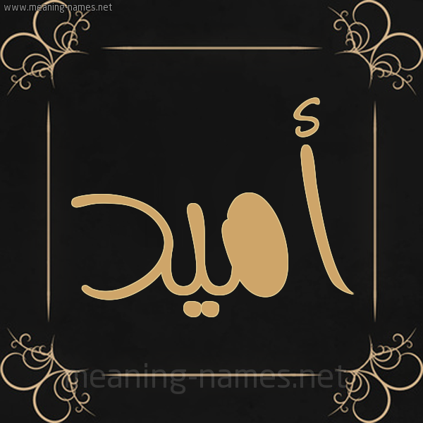 شكل 14 الإسم على خلفية سوداء واطار برواز ذهبي صورة اسم أُمِّيد AOMEID شكل 14 الإسم على خلفية سوداء واطار برواز ذهبي صورة اسم أُمِّيد AOMEID