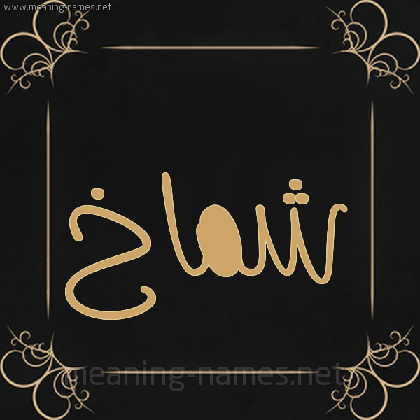 شكل 14 الإسم على خلفية سوداء واطار برواز ذهبي صورة اسم شَمَّاخ SHAMAAKH شكل 14 الإسم على خلفية سوداء واطار برواز ذهبي صورة اسم شَمَّاخ SHAMAAKH