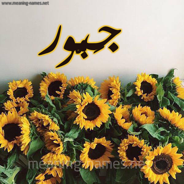 صورة اسم جَبُّور GABOOR شكل 17 صوره دوار الشمس للإسم بخط رقعة صورة اسم جَبُّور GABOOR شكل 17 صوره دوار الشمس للإسم بخط رقعة