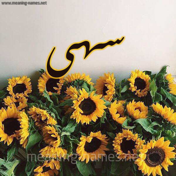 صورة اسم سهى Soha شكل 17 صوره دوار الشمس للإسم بخط رقعة