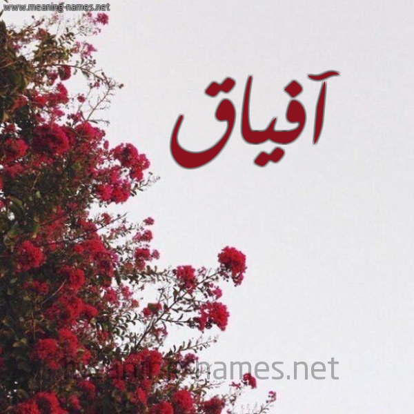 شكل 18 صوره الورد الأحمر للإسم بخط رقعة صورة اسم آفياق Afaak