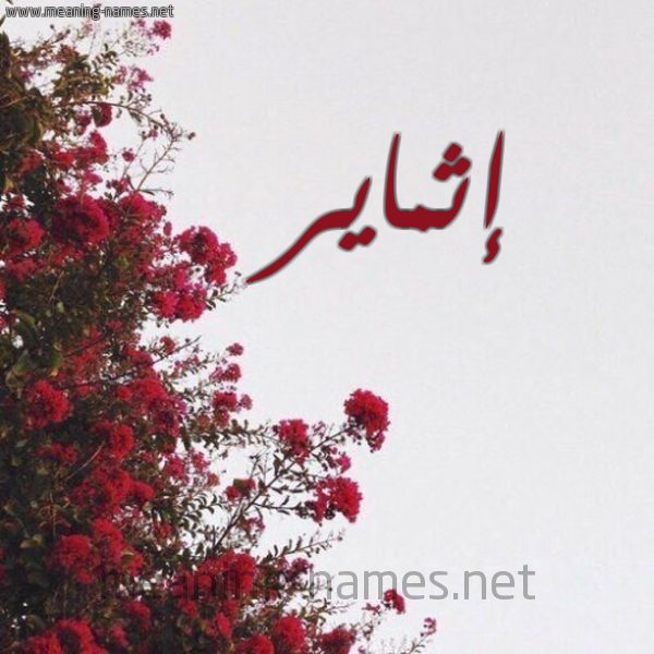شكل 18 صوره الورد الأحمر للإسم بخط رقعة صورة اسم إثماير Ethmar