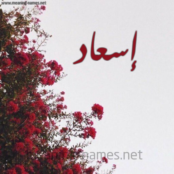 شكل 18 صوره الورد الأحمر للإسم بخط رقعة صورة اسم إسعاد Esaad