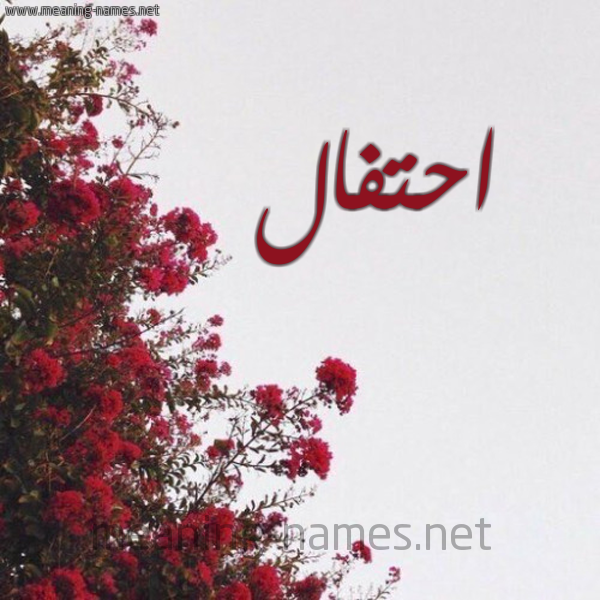 شكل 18 صوره الورد الأحمر للإسم بخط رقعة صورة اسم احتفال Ahtfal