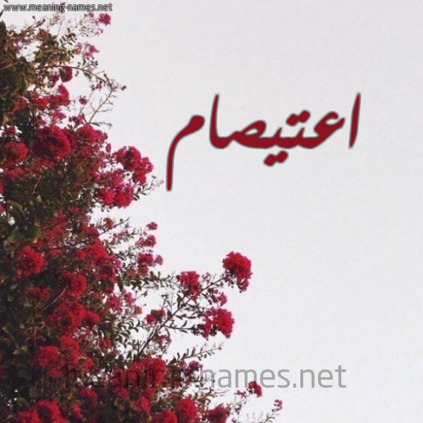 شكل 18 صوره الورد الأحمر للإسم بخط رقعة صورة اسم اعتيصام Etisam