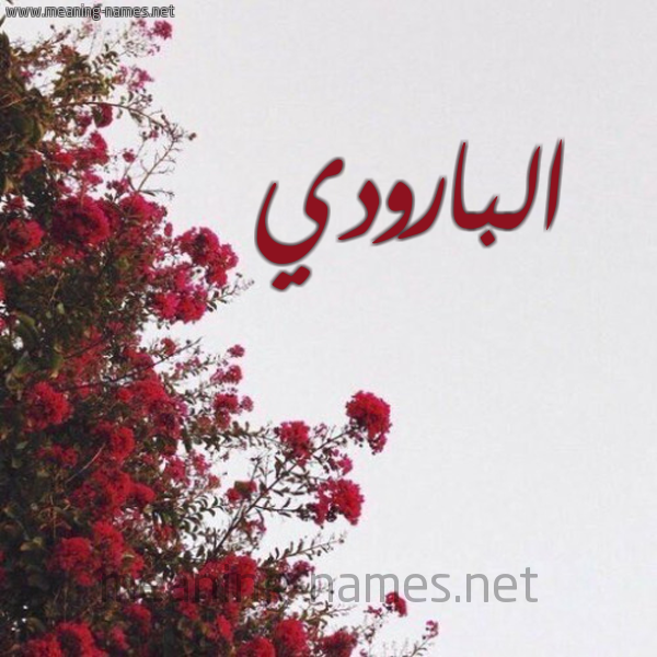 شكل 18 صوره الورد الأحمر للإسم بخط رقعة صورة اسم البارودي ALBARODI