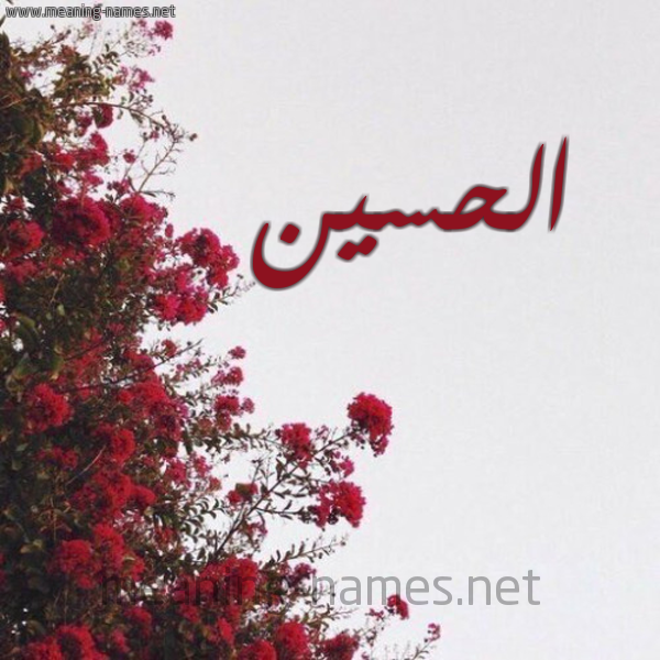 شكل 18 صوره الورد الأحمر للإسم بخط رقعة صورة اسم الحسين Alhussain