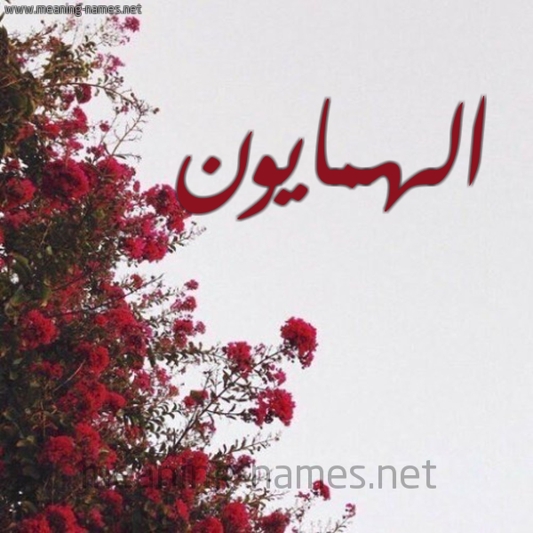 شكل 18 صوره الورد الأحمر للإسم بخط رقعة صورة اسم الهمايون ALHMAION