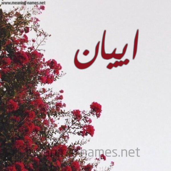 شكل 18 صوره الورد الأحمر للإسم بخط رقعة صورة اسم اييان Ayan
