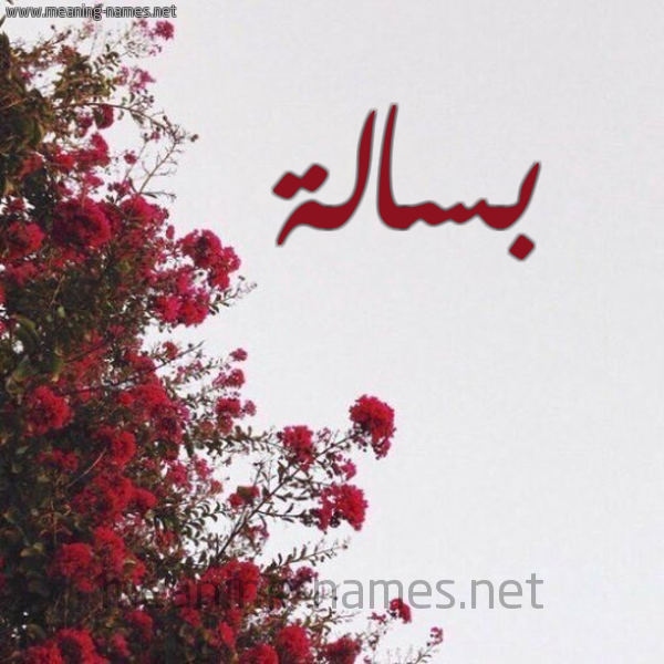 شكل 18 صوره الورد الأحمر للإسم بخط رقعة صورة اسم بسالة Bsalh