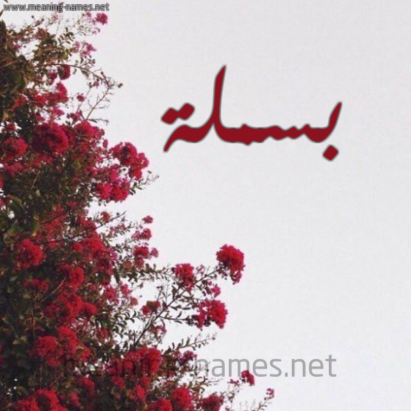 شكل 18 صوره الورد الأحمر للإسم بخط رقعة صورة اسم بسملة Basmala