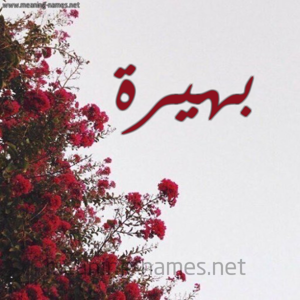 شكل 18 صوره الورد الأحمر للإسم بخط رقعة صورة اسم بهيرة Bhyrh