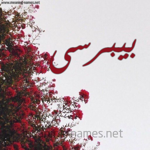 شكل 18 صوره الورد الأحمر للإسم بخط رقعة صورة اسم بيبرسى birbisssi