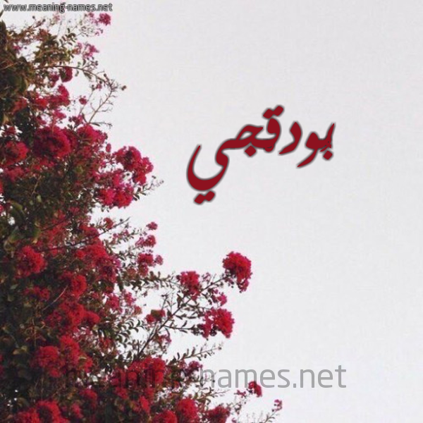 شكل 18 صوره الورد الأحمر للإسم بخط رقعة صورة اسم بُودَقْجي BOODAQGI