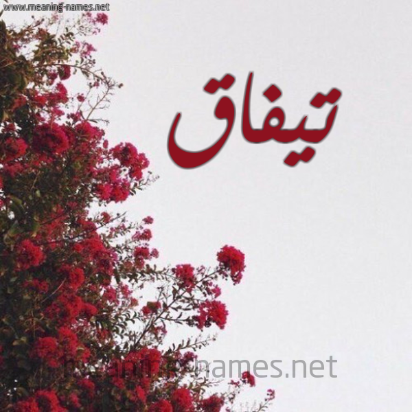 شكل 18 صوره الورد الأحمر للإسم بخط رقعة صورة اسم تيفاق Tyfaq