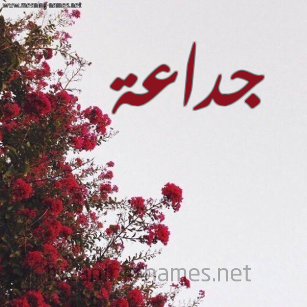 شكل 18 صوره الورد الأحمر للإسم بخط رقعة صورة اسم جداعة GDAAH