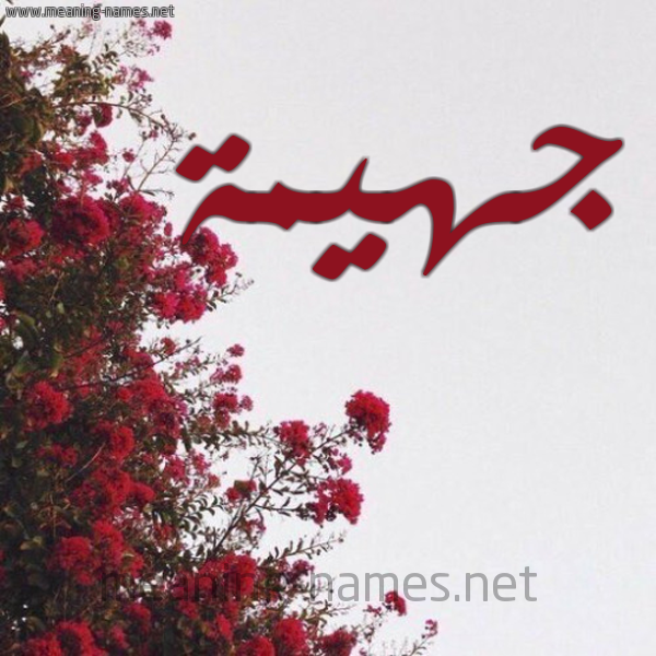 شكل 18 صوره الورد الأحمر للإسم بخط رقعة صورة اسم جهيمة GHIMH
