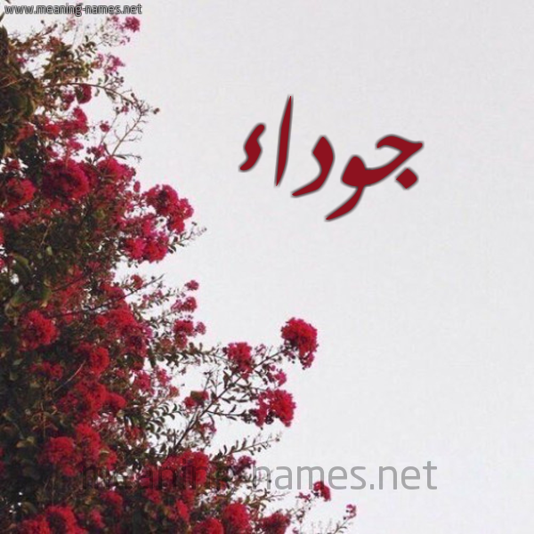 شكل 18 صوره الورد الأحمر للإسم بخط رقعة صورة اسم جوداء GowDaa