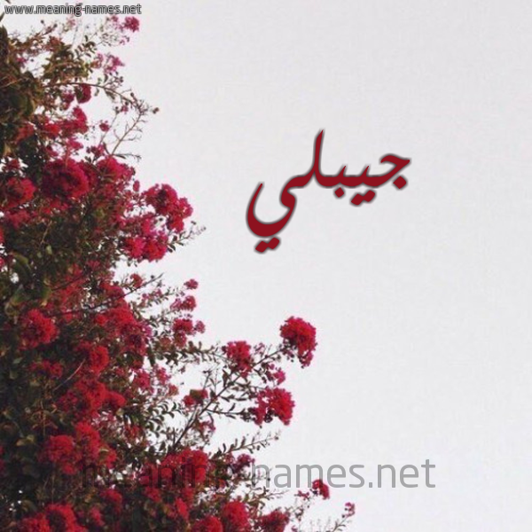 شكل 18 صوره الورد الأحمر للإسم بخط رقعة صورة اسم جيبلي Jabali