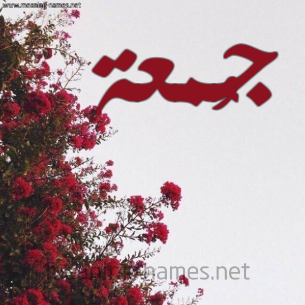 شكل 18 صوره الورد الأحمر للإسم بخط رقعة صورة اسم جُمعة GOMAH