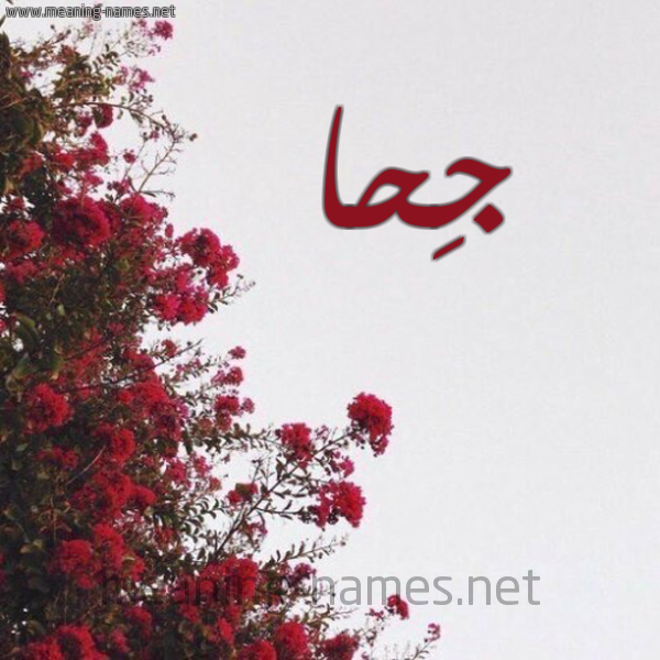 شكل 18 صوره الورد الأحمر للإسم بخط رقعة صورة اسم جِحا GEHA