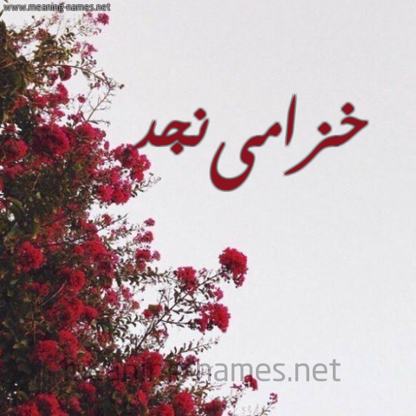 شكل 18 صوره الورد الأحمر للإسم بخط رقعة صورة اسم خزامىنجد Khzamanjd