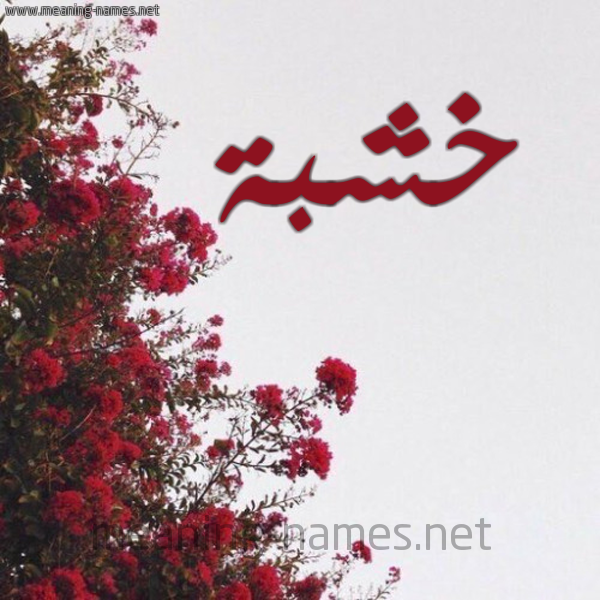 شكل 18 صوره الورد الأحمر للإسم بخط رقعة صورة اسم خشبة KHSHBH