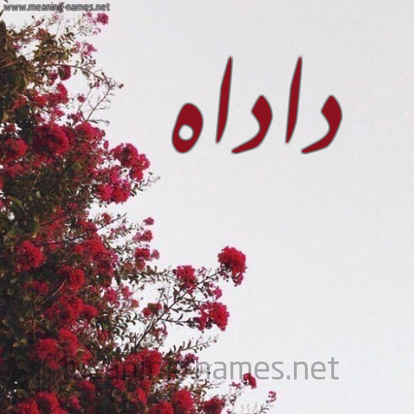 شكل 18 صوره الورد الأحمر للإسم بخط رقعة صورة اسم داداه DADDAH