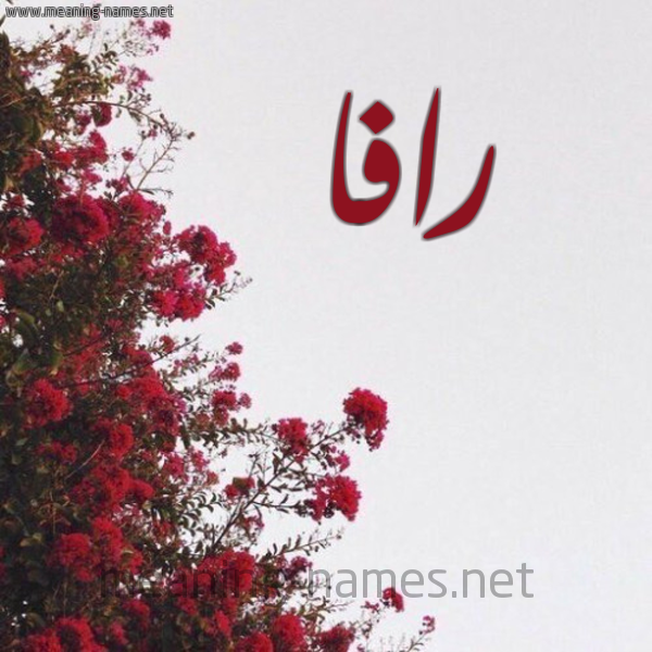 شكل 18 صوره الورد الأحمر للإسم بخط رقعة صورة اسم رافا Rafa