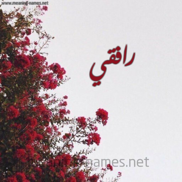 شكل 18 صوره الورد الأحمر للإسم بخط رقعة صورة اسم رافقي Refqy