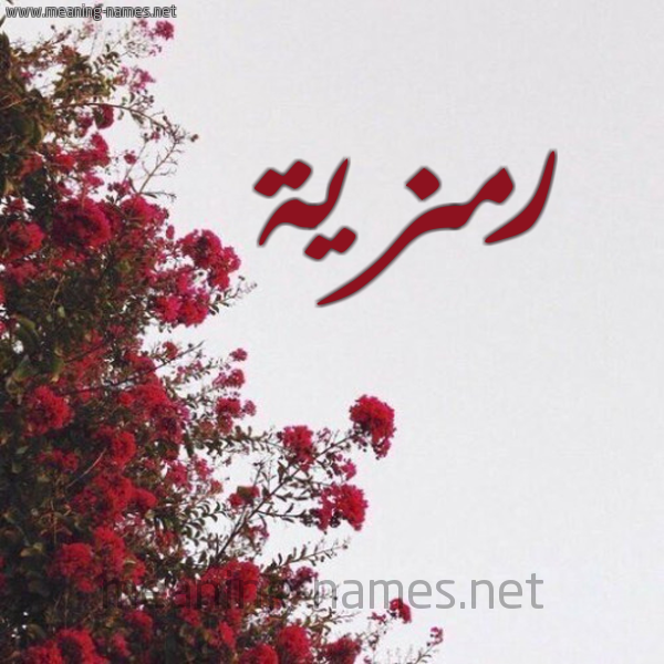 شكل 18 صوره الورد الأحمر للإسم بخط رقعة صورة اسم رمزية Rmzya