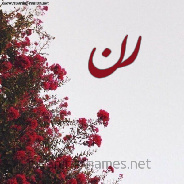 شكل 18 صوره الورد الأحمر للإسم بخط رقعة صورة اسم رن RN