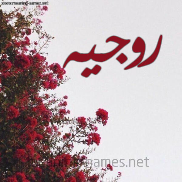 شكل 18 صوره الورد الأحمر للإسم بخط رقعة صورة اسم روجيه Rogih