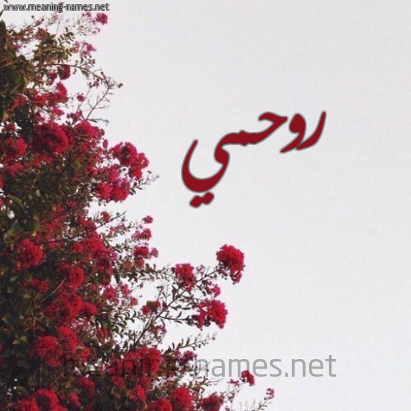 شكل 18 صوره الورد الأحمر للإسم بخط رقعة صورة اسم روحمي Rahmi