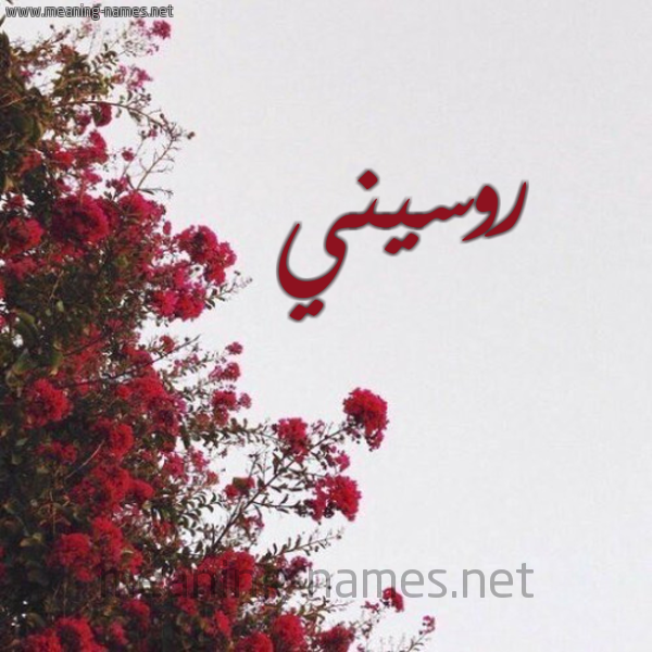 شكل 18 صوره الورد الأحمر للإسم بخط رقعة صورة اسم روسيني Rosin