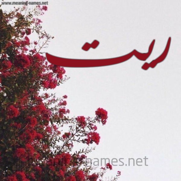 شكل 18 صوره الورد الأحمر للإسم بخط رقعة صورة اسم ريت RIT
