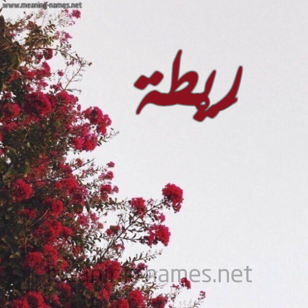 شكل 18 صوره الورد الأحمر للإسم بخط رقعة صورة اسم رَيْطة RAITH