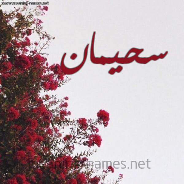 شكل 18 صوره الورد الأحمر للإسم بخط رقعة صورة اسم سحيمان Shyman