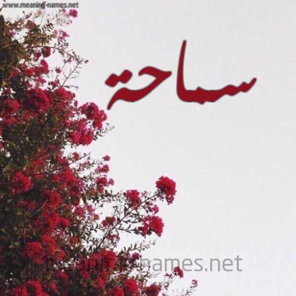 شكل 18 صوره الورد الأحمر للإسم بخط رقعة صورة اسم سماحة Smaha