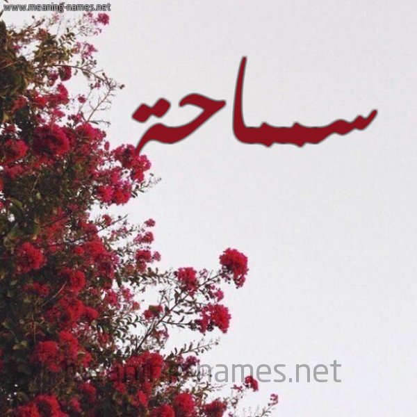 شكل 18 صوره الورد الأحمر للإسم بخط رقعة صورة اسم سمماحة Samaha