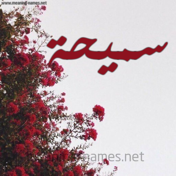 شكل 18 صوره الورد الأحمر للإسم بخط رقعة صورة اسم سميحة Smyha