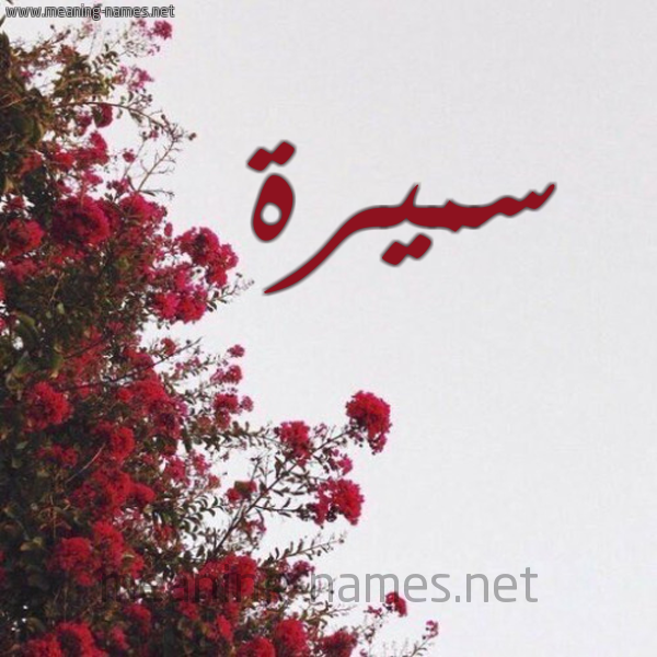 شكل 18 صوره الورد الأحمر للإسم بخط رقعة صورة اسم سميرة Samira
