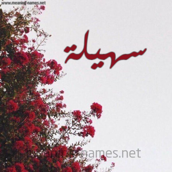 شكل 18 صوره الورد الأحمر للإسم بخط رقعة صورة اسم سهيلة sohila