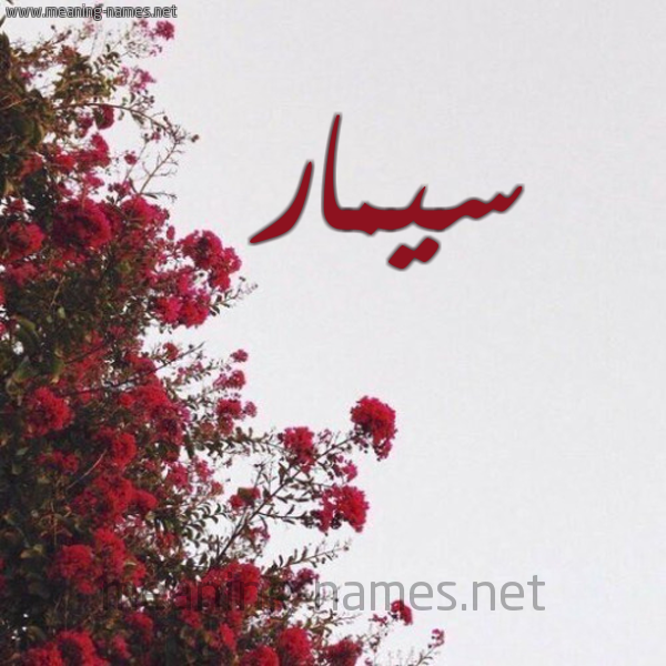 شكل 18 صوره الورد الأحمر للإسم بخط رقعة صورة اسم سيمار Simar