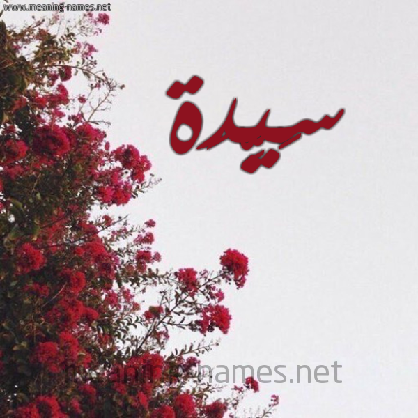 شكل 18 صوره الورد الأحمر للإسم بخط رقعة صورة اسم سَيِّدَة SAIEDAH
