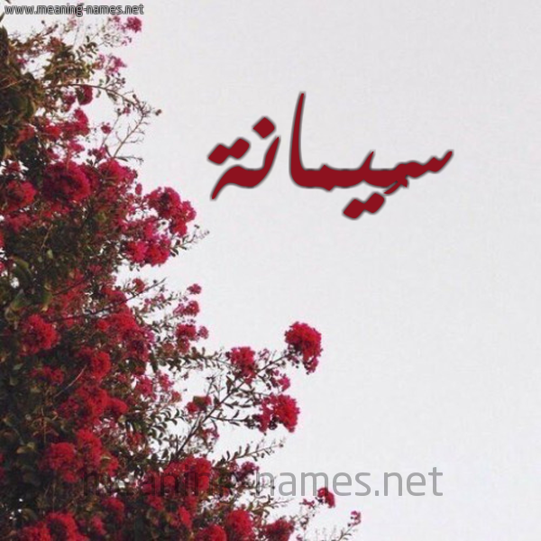 شكل 18 صوره الورد الأحمر للإسم بخط رقعة صورة اسم سُيمانة Somana