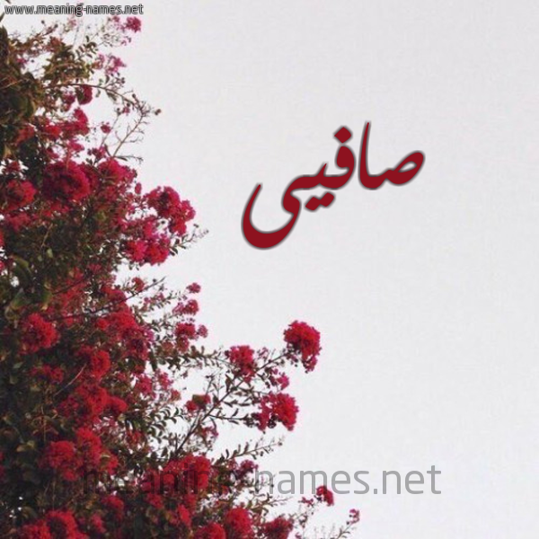 شكل 18 صوره الورد الأحمر للإسم بخط رقعة صورة اسم صافيى Safina