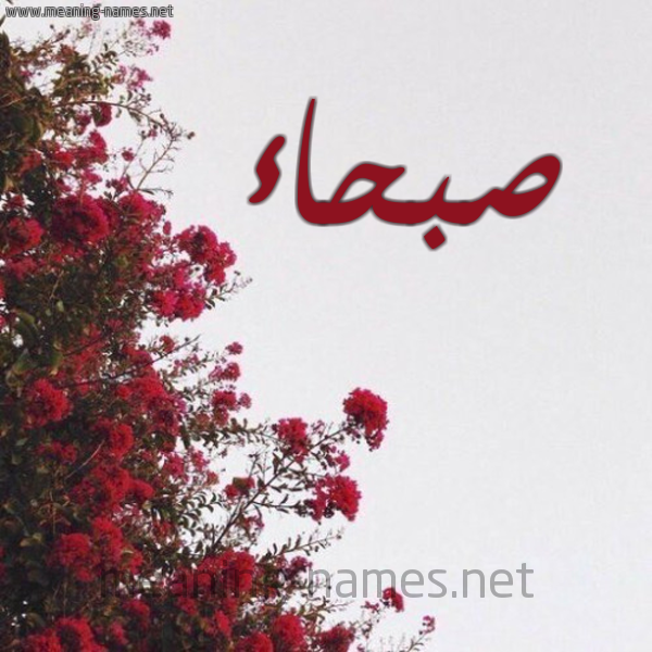 شكل 18 صوره الورد الأحمر للإسم بخط رقعة صورة اسم صبحاء Sbha'a