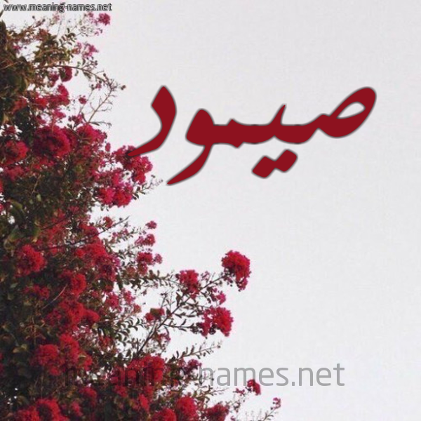 شكل 18 صوره الورد الأحمر للإسم بخط رقعة صورة اسم صيمود Somoud
