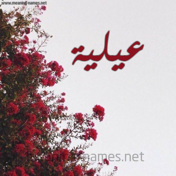 شكل 18 صوره الورد الأحمر للإسم بخط رقعة صورة اسم عيلية Alia